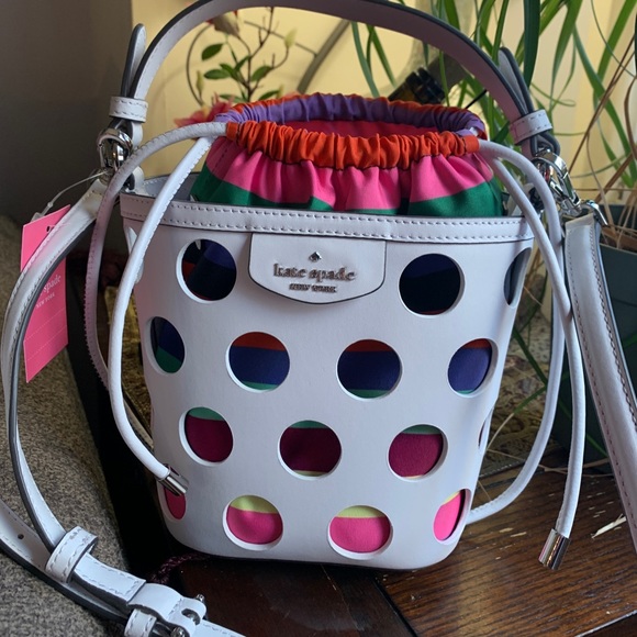 Authentic Kate spade leather drawstring Crosby😘 - Picture 2 of 14